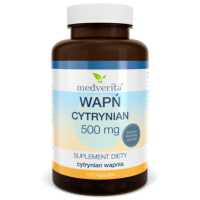 Wapń cytrynian Medverita 500mg 120 kaps