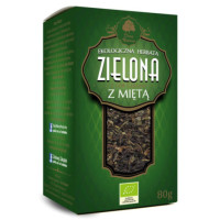 Herbata zielona Dary Natury z miętą 80g EKO