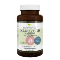 Karczoch ekstrakt 5% Medverita 60 kaps