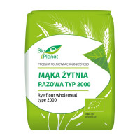 Mąka żytnia razowa typ 2000 1 kg BIO Bio Planet