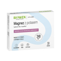 Magnez z Potasem w blistrach Biowen - 30 kapsułek