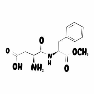 budowa chemiczna - aspartam - grafika