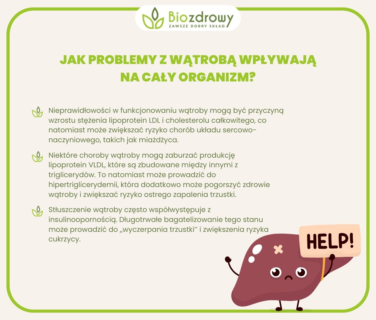 infografika problemy z wątrobą a wpływ na organizm
