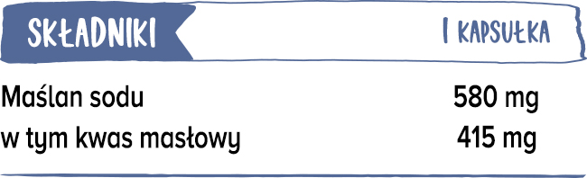 Maślan sodu Biowen składniki w porcji